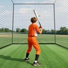 image:imageVEVOR Baseball Batting Cage1240 Ft Carbon SteelFiberglasss Portable Batting Cage Battings Cages Netting for Indoor Outdoor35 FT Carbon Steel Frame