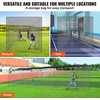 image:imageVEVOR Baseball Batting Netting10355570 FT Golf Softball Baseball Batting Hitting Training Net Professional Practice Portable Pitching Cage Battings Cages Netting for Indoor Outdoor NET ONLY55 FT ONLY NET