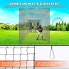 image:imageVEVOR Baseball Batting Netting10355570 FT Golf Softball Baseball Batting Hitting Training Net Professional Practice Portable Pitching Cage Battings Cages Netting for Indoor Outdoor NET ONLY70 FT ONLY NET