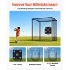 image:imageVEVOR Baseball Batting Netting10355570 FT Golf Softball Baseball Batting Hitting Training Net Professional Practice Portable Pitching Cage Battings Cages Netting for Indoor Outdoor NET ONLY10 FT Golf Batting Cage