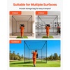 image:imageVEVOR Baseball Batting Netting10355570 FT Golf Softball Baseball Batting Hitting Training Net Professional Practice Portable Pitching Cage Battings Cages Netting for Indoor Outdoor NET ONLY10 FT Golf Batting Cage