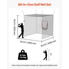 image:imageVEVOR Baseball Batting Netting10355570 FT Golf Softball Baseball Batting Hitting Training Net Professional Practice Portable Pitching Cage Battings Cages Netting for Indoor Outdoor NET ONLY10 FT Golf Batting Cage