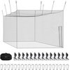 image:imageVEVOR Baseball Batting Netting10355570 FT Golf Softball Baseball Batting Hitting Training Net Professional Practice Portable Pitching Cage Battings Cages Netting for Indoor Outdoor NET ONLY40 FT