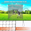 image:imageVEVOR Baseball Batting Netting10355570 FT Golf Softball Baseball Batting Hitting Training Net Professional Practice Portable Pitching Cage Battings Cages Netting for Indoor Outdoor NET ONLY55 FT ONLY NET