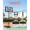 image:imageVEVOR Basketball Hoop 28 32 44 48 54 Inchs PC Backboard Height Adjustable Basketball Portable Hoop amp Goal Regulation Basketball Hoop Outdoor Teens Adults Basketball Court Schools ParksBasic Adjustable 4410ft  44 inch Backboard