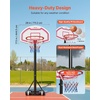 image:imageVEVOR Basketball Hoop 28 32 44 48 54 Inchs PC Backboard Height Adjustable Basketball Portable Hoop amp Goal Regulation Basketball Hoop Outdoor Teens Adults Basketball Court Schools ParksBasic Adjustable 5269ft  28 inch Backboard