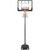 image:imageVEVOR Basketball Hoop 28 32 44 48 54 Inchs PC Backboard Height Adjustable Basketball Portable Hoop amp Goal Regulation Basketball Hoop Outdoor Teens Adults Basketball Court Schools ParksAdjustable 57ft  32 inch Backboard
