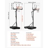 image:imageVEVOR Basketball Hoop 28 32 44 48 54 Inchs PC Backboard Height Adjustable Basketball Portable Hoop amp Goal Regulation Basketball Hoop Outdoor Teens Adults Basketball Court Schools ParksUpgraded Adjustable to 10ft  54 inch Backboard