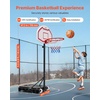 image:imageVEVOR Basketball Hoop 28 32 44 48 54 Inchs PC Backboard Height Adjustable Basketball Portable Hoop amp Goal Regulation Basketball Hoop Outdoor Teens Adults Basketball Court Schools ParksBasic Adjustable 5269ft  28 inch Backboard