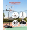 image:imageVEVOR Basketball Hoop 28 32 44 48 54 Inchs PC Backboard Height Adjustable Basketball Portable Hoop amp Goal Regulation Basketball Hoop Outdoor Teens Adults Basketball Court Schools ParksUpgraded Adjustable to 10ft  54 inch Backboard