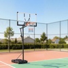 image:imageVEVOR Basketball Hoop 28 32 44 48 54 Inchs PC Backboard Height Adjustable Basketball Portable Hoop amp Goal Regulation Basketball Hoop Outdoor Teens Adults Basketball Court Schools ParksUpgraded Adjustable 52510ft  44 inch Backboard