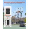 image:imageVEVOR Basketball Hoop 28 32 44 48 54 Inchs PC Backboard Height Adjustable Basketball Portable Hoop amp Goal Regulation Basketball Hoop Outdoor Teens Adults Basketball Court Schools ParksUpgraded Adjustable 52510ft  44 inch Backboard