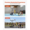 image:imageVEVOR Basketball Hoop 28 32 44 48 54 Inchs PC Backboard Height Adjustable Basketball Portable Hoop amp Goal Regulation Basketball Hoop Outdoor Teens Adults Basketball Court Schools ParksBasic Adjustable to 10ft  48 inch Backboard