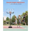 image:imageVEVOR Basketball Hoop 28 32 44 48 54 Inchs PC Backboard Height Adjustable Basketball Portable Hoop amp Goal Regulation Basketball Hoop Outdoor Teens Adults Basketball Court Schools ParksUpgraded Adjustable 52510ft  48 inch Backboard