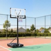 image:imageVEVOR Basketball Hoop 28 32 44 48 54 Inchs PC Backboard Height Adjustable Basketball Portable Hoop amp Goal Regulation Basketball Hoop Outdoor Teens Adults Basketball Court Schools ParksBasic Adjustable to 10ft  48 inch Backboard