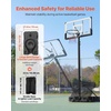 image:imageVEVOR Basketball Hoop 28 32 44 48 54 Inchs PC Backboard Height Adjustable Basketball Portable Hoop amp Goal Regulation Basketball Hoop Outdoor Teens Adults Basketball Court Schools ParksBasic Adjustable to 10ft  48 inch Backboard