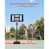 image:imageVEVOR Basketball Hoop 28 32 44 48 54 Inchs PC Backboard Height Adjustable Basketball Portable Hoop amp Goal Regulation Basketball Hoop Outdoor Teens Adults Basketball Court Schools ParksBasic Adjustable 4410ft  44 inch Backboard
