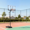 image:imageVEVOR Basketball Hoop 28 32 44 48 54 Inchs PC Backboard Height Adjustable Basketball Portable Hoop amp Goal Regulation Basketball Hoop Outdoor Teens Adults Basketball Court Schools ParksUpgraded Adjustable 52510ft  48 inch Backboard