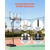 image:imageVEVOR Basketball Hoop 28 32 44 48 54 Inchs PC Backboard Height Adjustable Basketball Portable Hoop amp Goal Regulation Basketball Hoop Outdoor Teens Adults Basketball Court Schools ParksUpgraded Adjustable 52510ft  48 inch Backboard