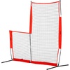image:imageVEVOR Batting Screen  Baseball amp Softball Protector with Carry Bag amp Ground Stakes Pitching Net for Pitchers Protection7x7 ft