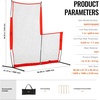 image:imageVEVOR Batting Screen  Baseball amp Softball Protector with Carry Bag amp Ground Stakes Pitching Net for Pitchers Protection7x7 ft