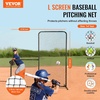 image:imageVEVOR Batting Screen  Baseball amp Softball Protector with Carry Bag amp Ground Stakes Pitching Net for Pitchers Protection7x7 ft