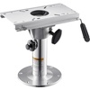 image:imageVEVOR Boat Seat Pedestal Adjustable Height from 1339 to 192 Inches Aluminum Alloy Boat Chair Base with Slide 5inch Sliding Travel Locking Design Ideal for Fishing and Boating EnthusiastsPedestal and Slide