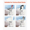 image:imageVEVOR Boat Seat Pedestal Adjustable Height from 1339 to 192 Inches Aluminum Alloy Boat Chair Base with Slide 5inch Sliding Travel Locking Design Ideal for Fishing and Boating EnthusiastsPedestal and Slide