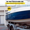 image:imageVEVOR Boat Trailer Guide 2260 Adjustable Design Trailer Guide Poles 2PCS Rustproof Steel Trailer Guide for Ski Boat Fishing Boat60  with White PVC Tube Covers  Stiffeners