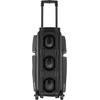 image:imageVEVOR Bowling Ball Bag 3 Ball Double Roller Bowling Bag with Wheels Featuring a Separate Compartment for Shoes Up To US Size 16 amp Oversized Accessory Pocket Retractable Handle Extends to 4134 inBlackblue