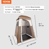 image:imageVEVOR Camping Shower Tent 1 Room Portable Privacy Tent Changing Room with Ground Stakes Ropes Carry Bag and Steel Poles 200D Oxford Fabric with Silver Coating for Camping Beach FishingKhaki