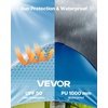 image:imageVEVOR Camping Shower Tent 1 Room Portable Privacy Tent Changing Room with Ground Stakes Ropes Carry Bag and Steel Poles 200D Oxford Fabric with Silver Coating for Camping Beach FishingGreen  Blue