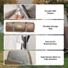 image:imageVEVOR Camping Shower Tent 1 Room Portable Privacy Tent Changing Room with Ground Stakes Ropes Carry Bag and Steel Poles 200D Oxford Fabric with Silver Coating for Camping Beach FishingKhaki