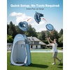 image:imageVEVOR Camping Shower Tent 1 Room Portable Privacy Tent Changing Room with Ground Stakes Ropes Carry Bag and Steel Poles 200D Oxford Fabric with Silver Coating for Camping Beach FishingBlue