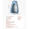 image:imageVEVOR Camping Shower Tent 1 Room Portable Privacy Tent Changing Room with Ground Stakes Ropes Carry Bag and Steel Poles 200D Oxford Fabric with Silver Coating for Camping Beach FishingBlue