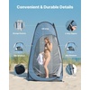 image:imageVEVOR Camping Shower Tent 1 Room Portable Privacy Tent Changing Room with Ground Stakes Ropes Carry Bag and Steel Poles 200D Oxford Fabric with Silver Coating for Camping Beach FishingBlue