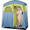 image:imageVEVOR Camping Shower Tent 1 Room Portable Privacy Tent Changing Room with Ground Stakes Ropes Carry Bag and Steel Poles 200D Oxford Fabric with Silver Coating for Camping Beach FishingGreen  Blue