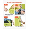 image:imageVEVOR Camping Shower Tent 1 Room Portable Privacy Tent Changing Room with Ground Stakes Ropes Carry Bag and Steel Poles 200D Oxford Fabric with Silver Coating for Camping Beach FishingGreen  Blue