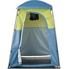 image:imageVEVOR Camping Shower Tent 1 Room Portable Privacy Tent Changing Room with Ground Stakes Ropes Carry Bag and Steel Poles 200D Oxford Fabric with Silver Coating for Camping Beach FishingGreen  Blue