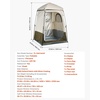 image:imageVEVOR Camping Shower Tent 1 Room Portable Privacy Tent Changing Room with Ground Stakes Ropes Carry Bag and Steel Poles 200D Oxford Fabric with Silver Coating for Camping Beach FishingKhaki