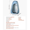 image:imageVEVOR Camping Shower Tent 1 Room Portable Privacy Tent Changing Room with Ground Stakes Ropes Carry Bag and Steel Poles 200D Oxford Fabric with Silver Coating for Camping Beach FishingBlue