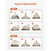 image:imageVEVOR Camping Shower Tent 1 Room Portable Privacy Tent Changing Room with Ground Stakes Ropes Carry Bag and Steel Poles 200D Oxford Fabric with Silver Coating for Camping Beach FishingKhaki