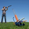 image:imageVEVOR Clay Pigeon Thrower Automatic Skeet and Trap Launcher with Adjustable Angle amp Foot Pedal for Clays Throwing Shooting SportsBlue
