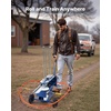 image:imageVEVOR Clay Pigeon Thrower Automatic Skeet and Trap Launcher with Adjustable Angle amp Foot Pedal for Clays Throwing Shooting SportsBlue