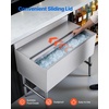 image:imageVEVOR Commercial Ice Bin19 Inch Stainless Steel Ice Chest with Sliding Lid and Bottle Holders Cooler Cart Cocktail Unit for Bar Restaurant Pub NSF Certified36 x 19 x 33