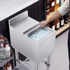 image:imageVEVOR Commercial Ice Bin19 Inch Stainless Steel Ice Chest with Sliding Lid and Bottle Holders Cooler Cart Cocktail Unit for Bar Restaurant Pub NSF Certified12 x 19 x 33