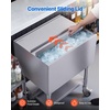 image:imageVEVOR Commercial Ice Bin19 Inch Stainless Steel Ice Chest with Sliding Lid and Bottle Holders Cooler Cart Cocktail Unit for Bar Restaurant Pub NSF Certified24 x 19 x 35