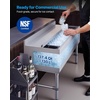 image:imageVEVOR Commercial Ice Bin19 Inch Stainless Steel Ice Chest with Sliding Lid and Bottle Holders Cooler Cart Cocktail Unit for Bar Restaurant Pub NSF Certified48 x 19 x 33