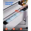 image:imageVEVOR Commercial Ice Bin19 Inch Stainless Steel Ice Chest with Sliding Lid and Bottle Holders Cooler Cart Cocktail Unit for Bar Restaurant Pub NSF Certified48 x 19 x 33