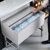 image:imageVEVOR Commercial Ice Bin19 Inch Stainless Steel Ice Chest with Sliding Lid and Bottle Holders Cooler Cart Cocktail Unit for Bar Restaurant Pub NSF Certified36 x 19 x 33